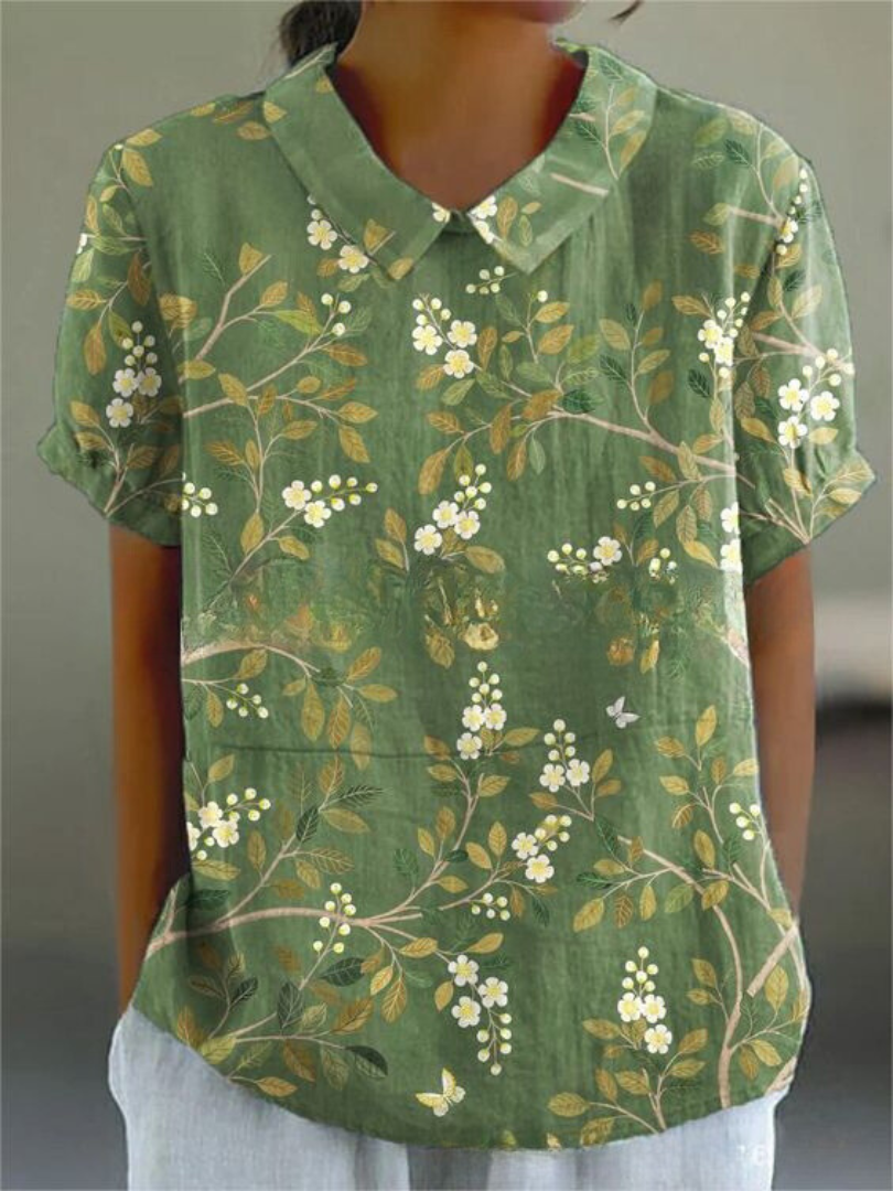 Vintage Green Flora / 3XL