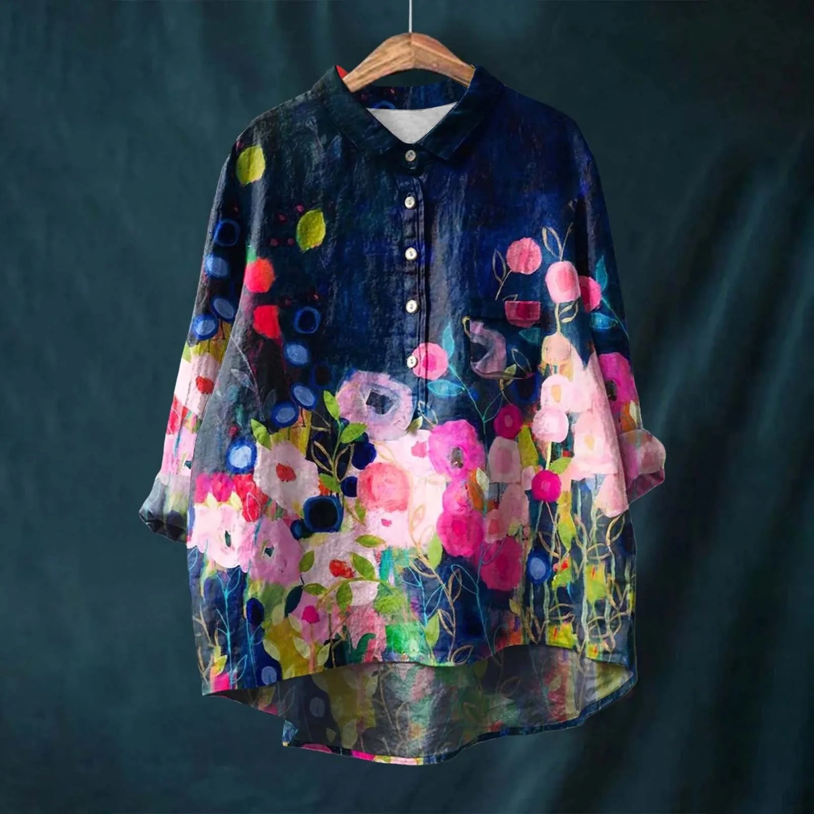 Midnight Bloom Navy / 5XL