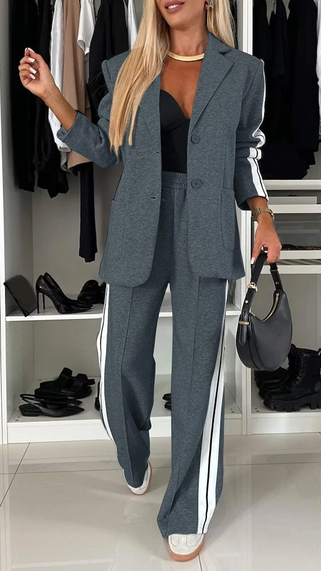 Gris foncé / S(US 6-8/UK 10-12)